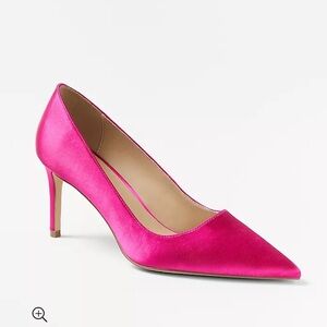Ann Taylor Satin Straight Heel Pumps
